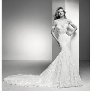 Pronovias Wedding Gown with detailed Lace